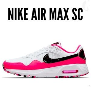 Nike Air Max SC Women’s Sneakers Pink Multi Swoosh Size 6.5